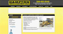 Desktop Screenshot of hamptontrucksales.com