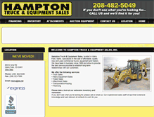 Tablet Screenshot of hamptontrucksales.com